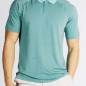 Rhone Delta Pique Polo Spearmint/Navy Size XL